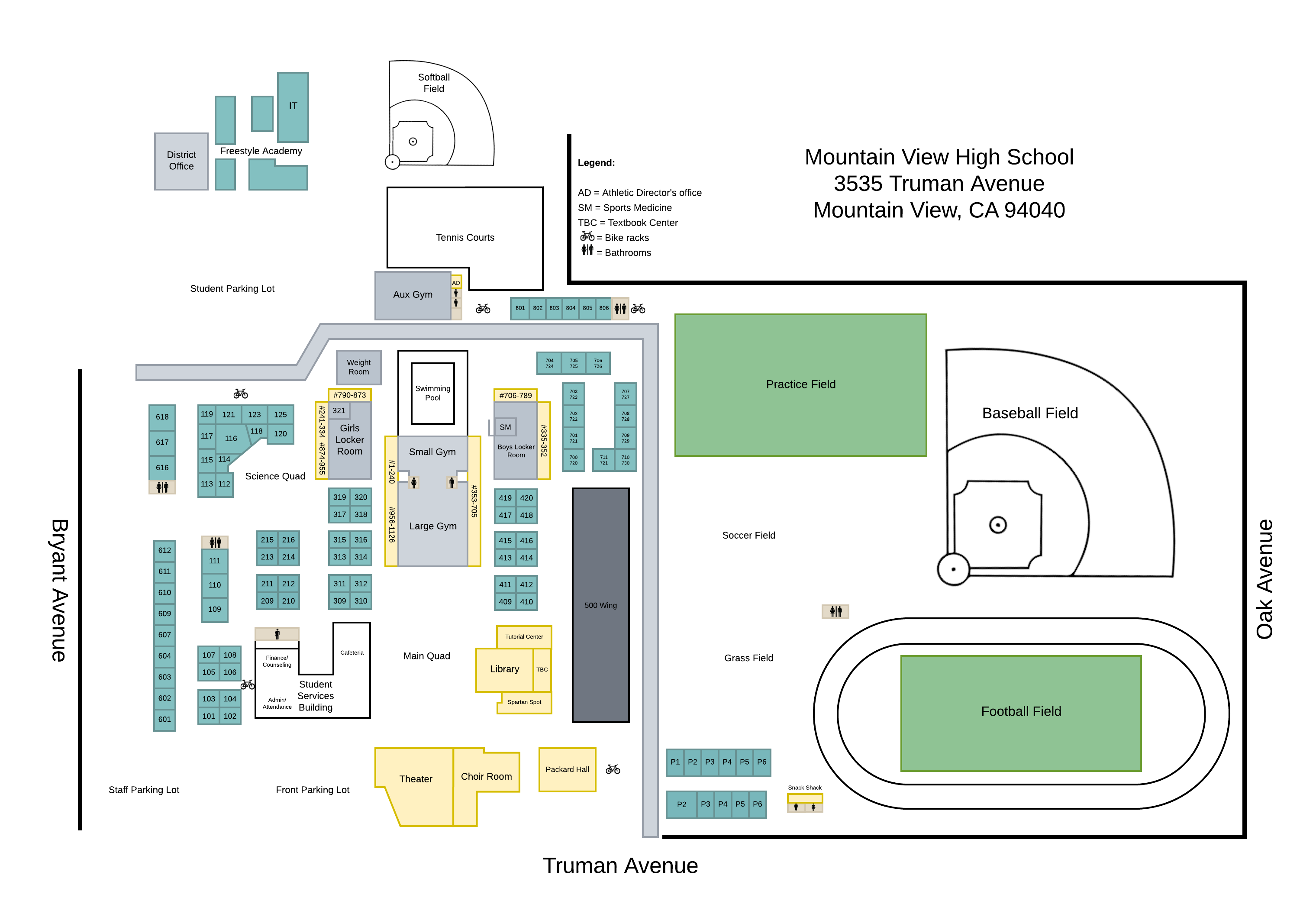 Map of MVHS